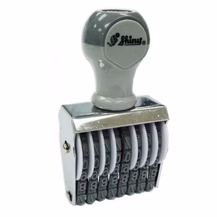 خرید دستگاه مهر شاینی نمراتور 8 رقم مدل N-38 سایز 5 میل