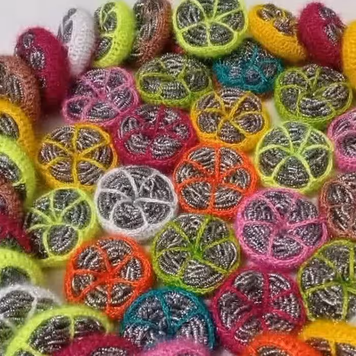 اسکاج و سیم ظرفشویی بافتنی زیبا 