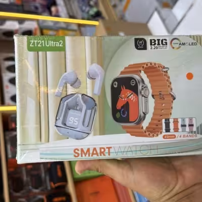 ساعت هوشمند zt21 اوترا 2 به همراه یک ایرپاد و چهار بند
