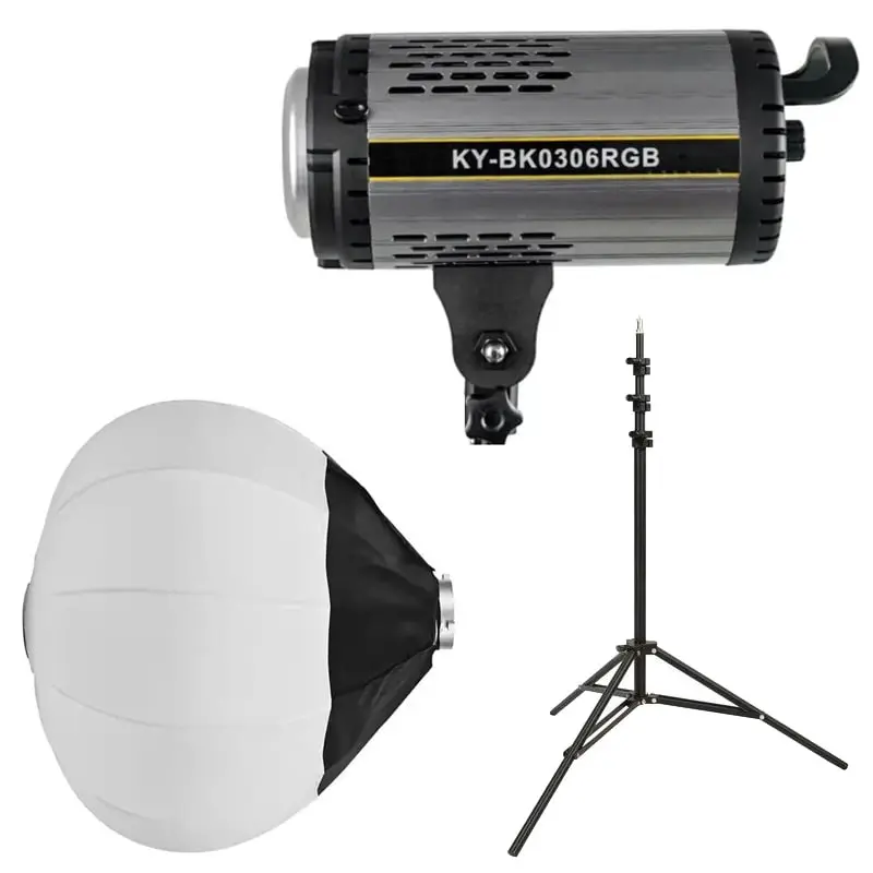 کیت ويديو لايت KY-BK0306RGB   سافت لایت بالنی 65cm   سه پایه خرید | قیمت - اگزیف