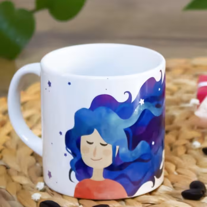 ماگ سرامیکی طرح دختر کد1102