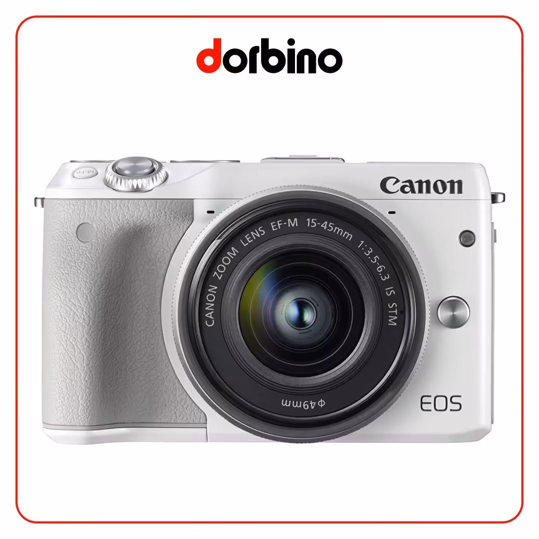دوربین عکاسی کانن Canon EOS M3 Camera with 15-45mm Lens (White) - فروشگاه دوربین دوربینو