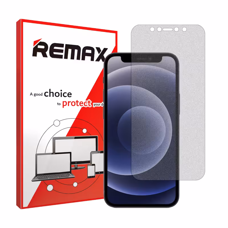 گلس اپل iPhone 12 مدل هیدروژلی مات برند ریمکس کد S