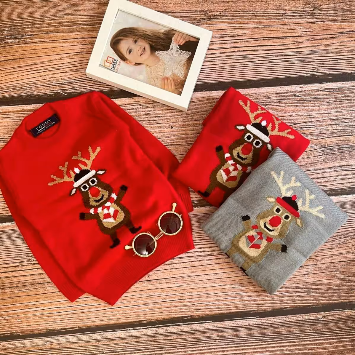 بلوز بافت طرح گوزن کیفیت عالی