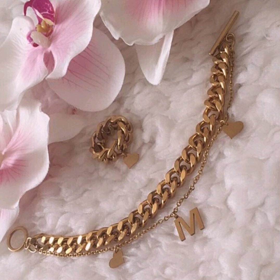 🌱دستبند دولاین  کارتیر دوبل تراش 🌱