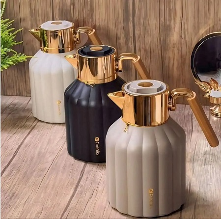 فلاکس چای محفظه شیشه ای 1 لیتری مارک FEENIK