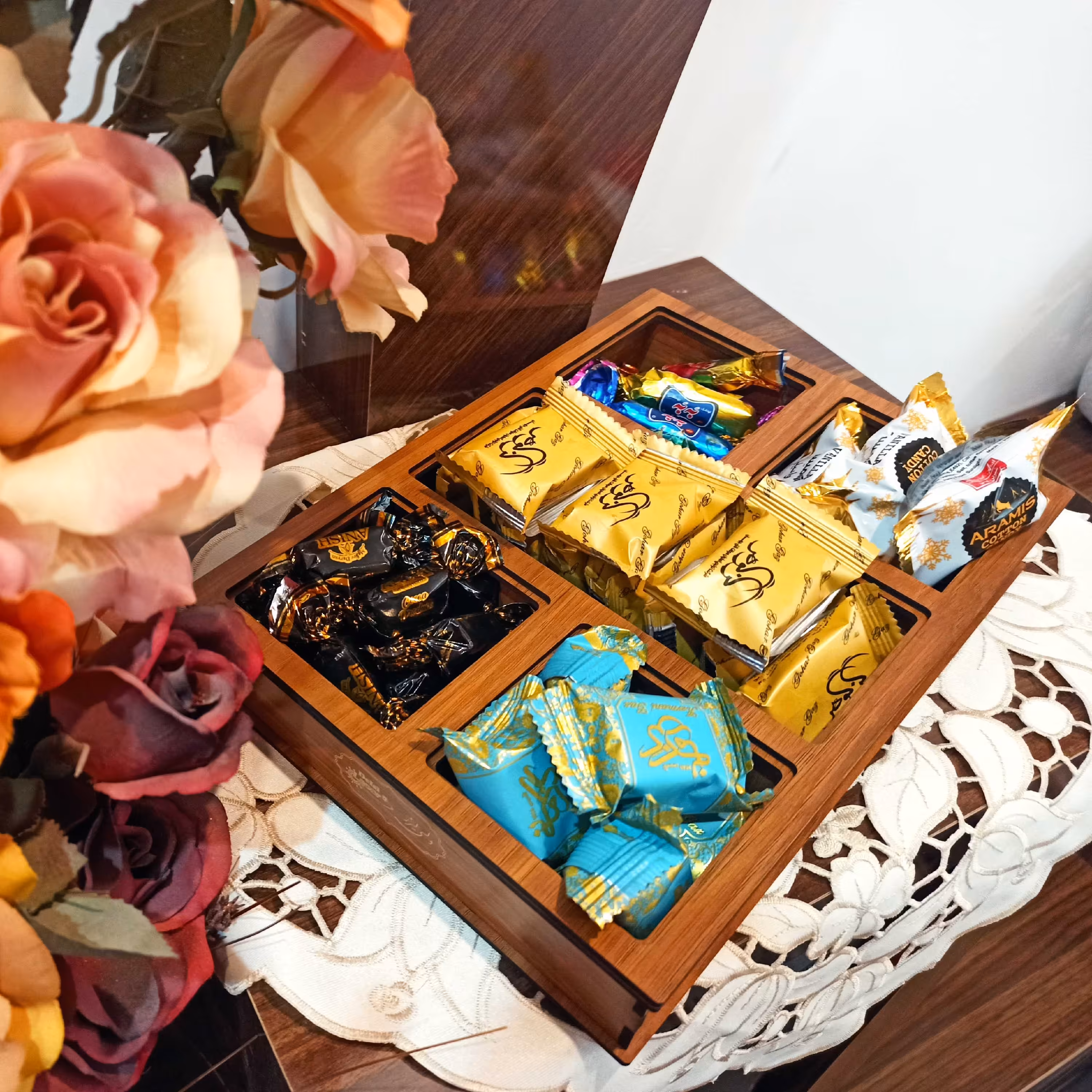 پک 10تایی جعبه پذیرایی 5خانه(قیمت عمده)