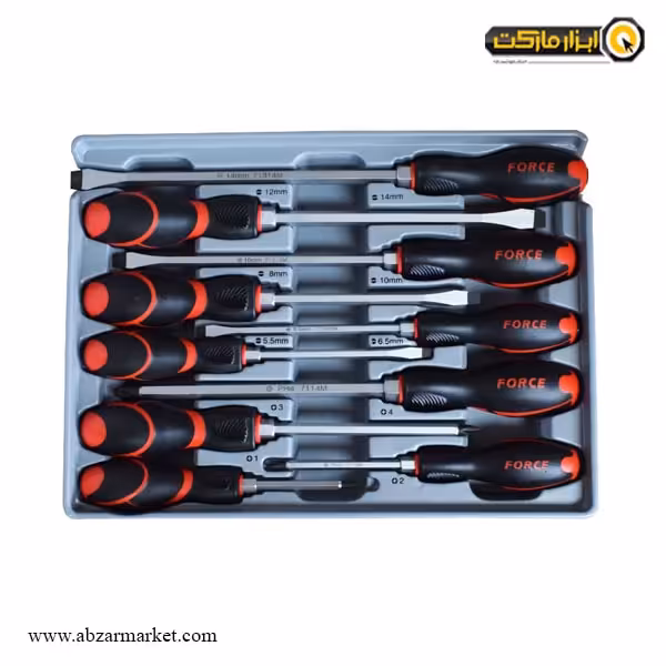 ست پیچ گوشتی ضربه خور فورس 10 عددی مدل 2108