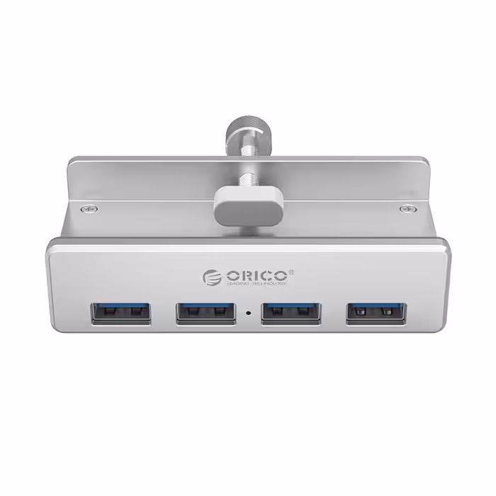خرید هاب 4 پورت USB3.0 فلزی با پشتیبانی از آداپتور اوریکو ORICO MH4PU-P با بهترین قیمت