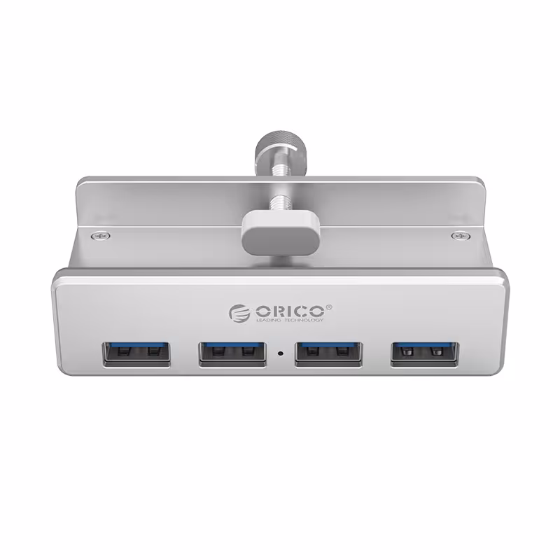 خرید هاب 4 پورت USB3.0 فلزی با پشتیبانی از آداپتور اوریکو ORICO MH4PU-P با بهترین قیمت