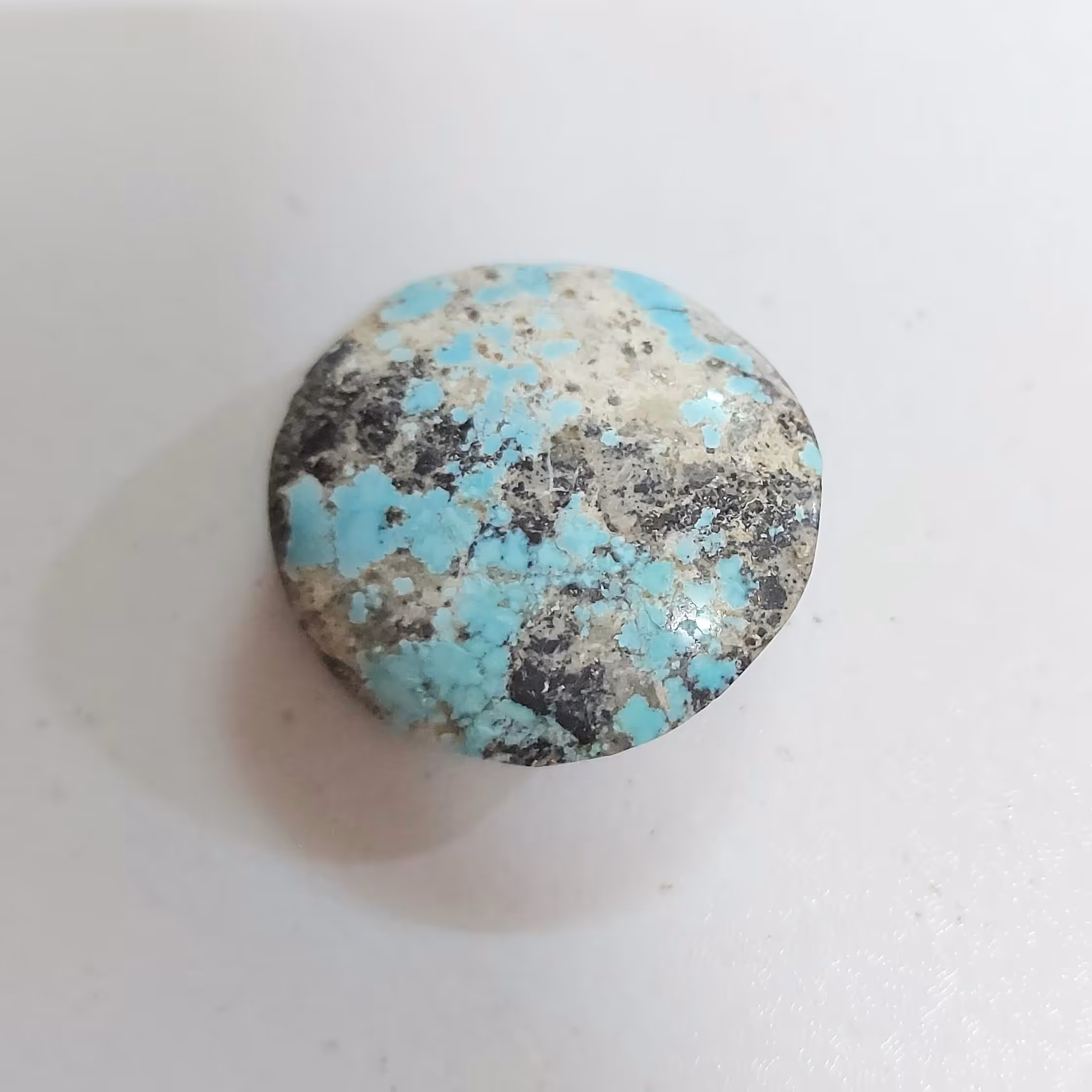 نگین سنگ فیروزه نیشابور تراش دست کد132