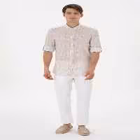 شلوار کتان مردانه سفید یو اس پولو - فروشگاه لباس شهرمون