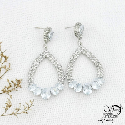 گوشواره مجلسی اشکی کد 12635