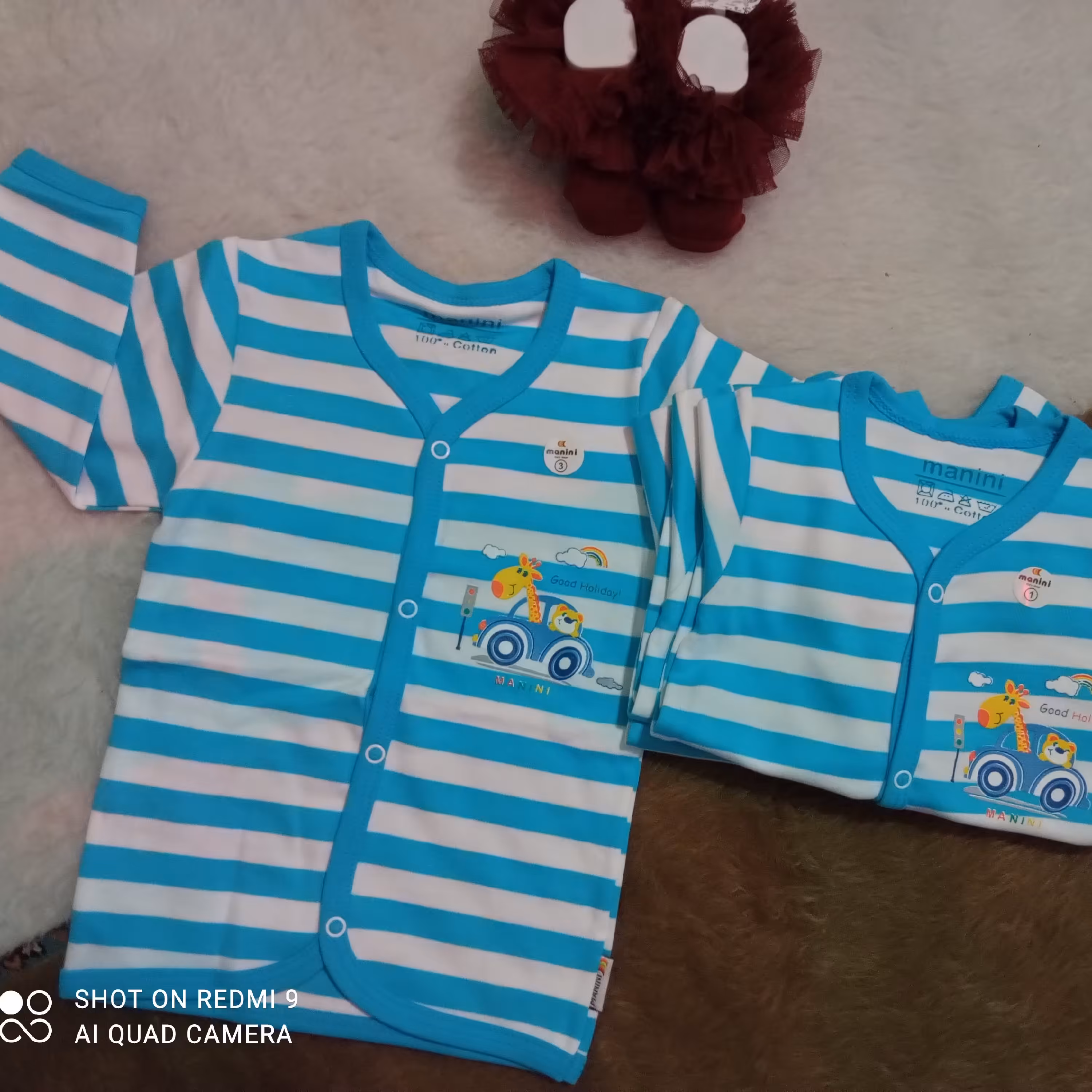 پیراهن جلو دکمه نوزادی