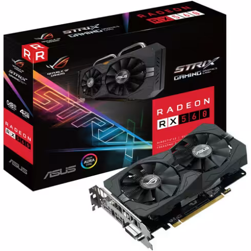 کارت گرافیک ایسوس ROG STRIX-RX560-4G-GAMING