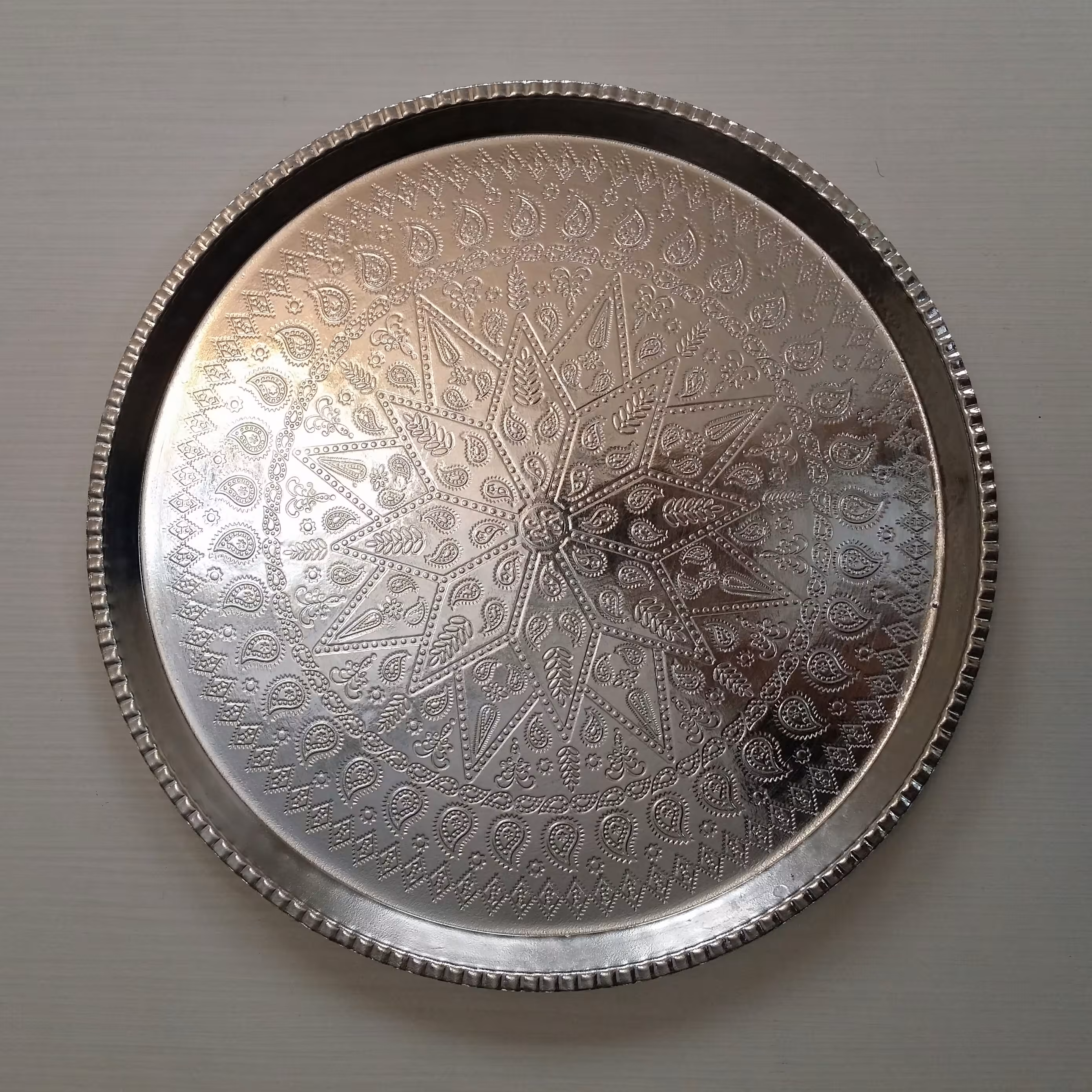 سینی مسی قطر 30cm