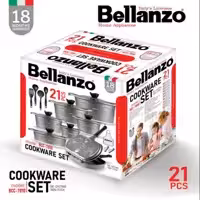 سرویس قابلمه 21 پارچه چدن برند بلانزو  مدل 7010 تحت لیسانس ایتالیا با 18 ماه ضمانت