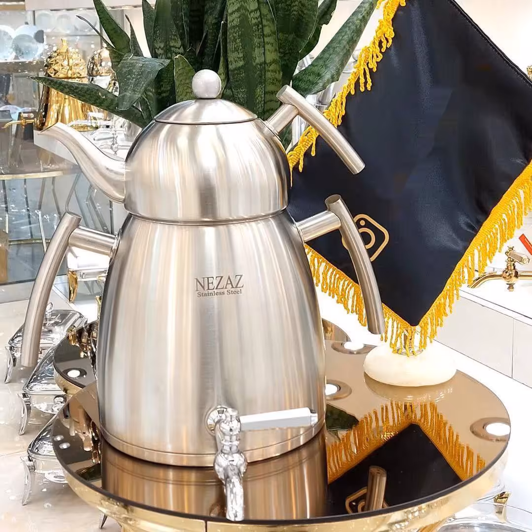 کتری قوری جدید بدنه استیل