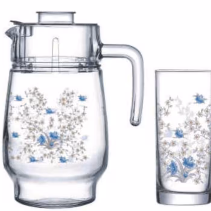 پارچ ولیوان 7پارچه لومینارک مدل رمانتیکRomantQ