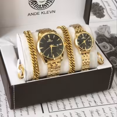 ست ساعت زنانه مردانه الگانس کیفیت عالی( ست کامل )