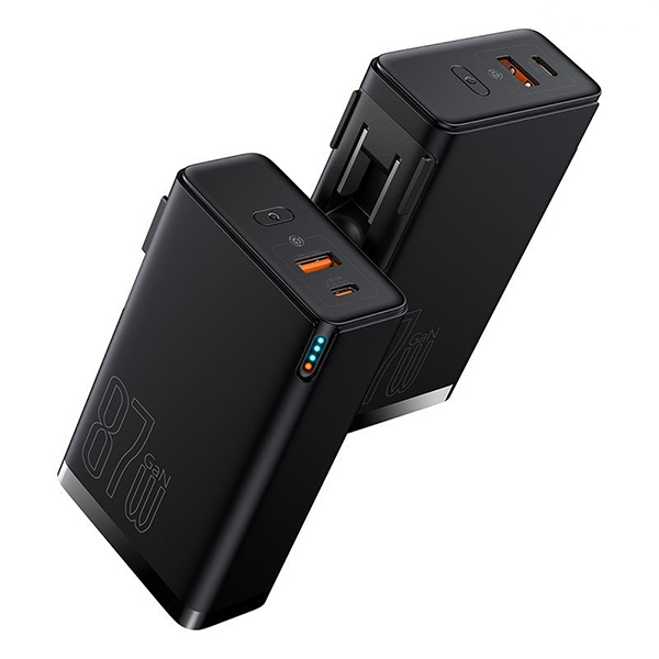 پاوربانک 10000 و شارژر دیواری بیسوس Baseus Power Station 4 PPHD010001 87W CN توان 87 وات با کابل