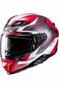 کلاه کاسکت موتورسیکلت سفید F71 FES MC1SF ایمنی موتور سیکلت بسته قرمز خاکستری HJC