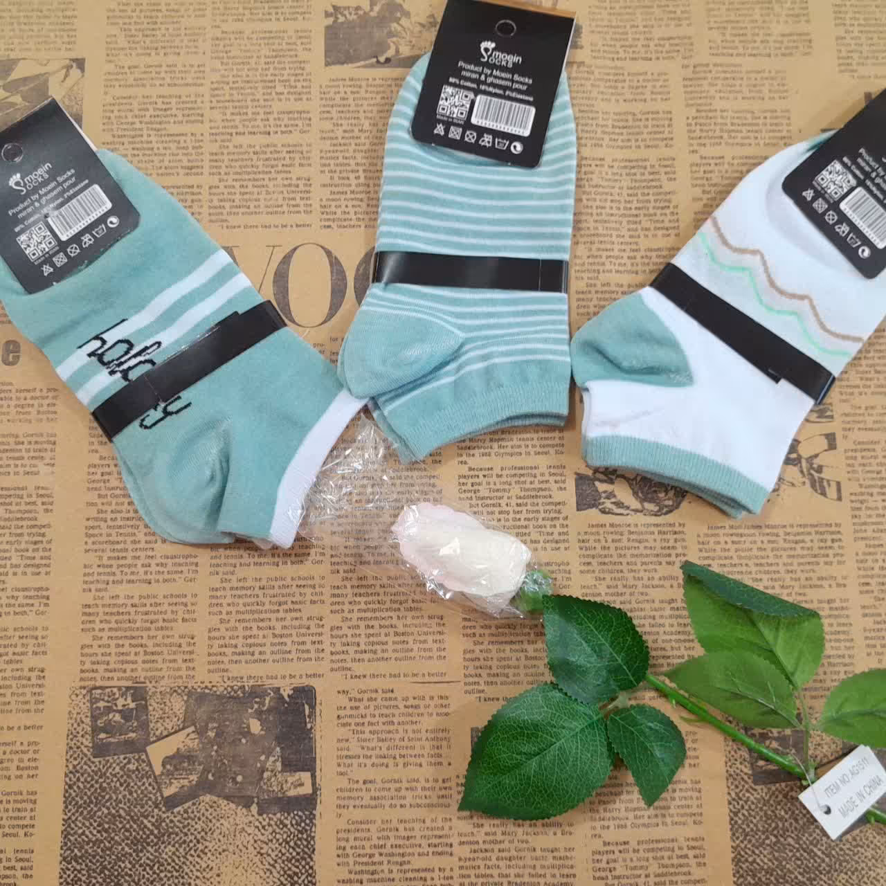 جوراب طرح دار یک جفت