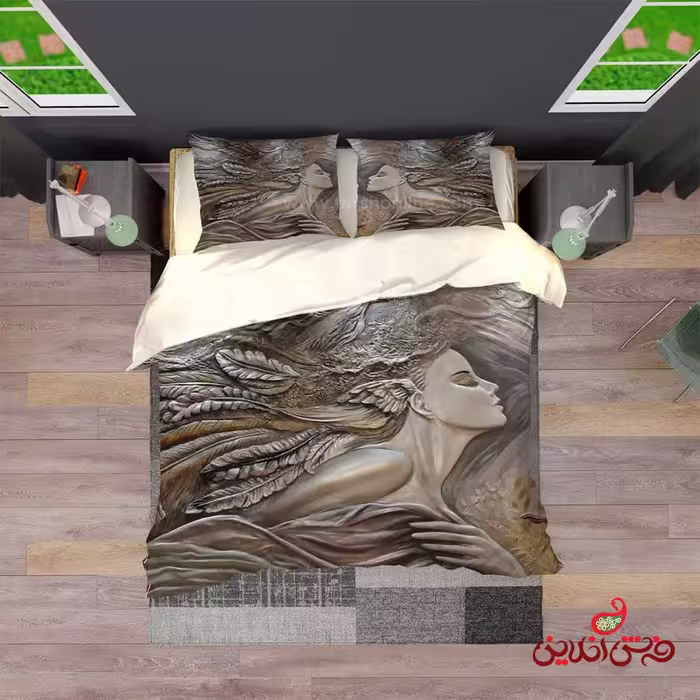 روتختی سه بعدی طرح زن سرخپوست  کد 2836
