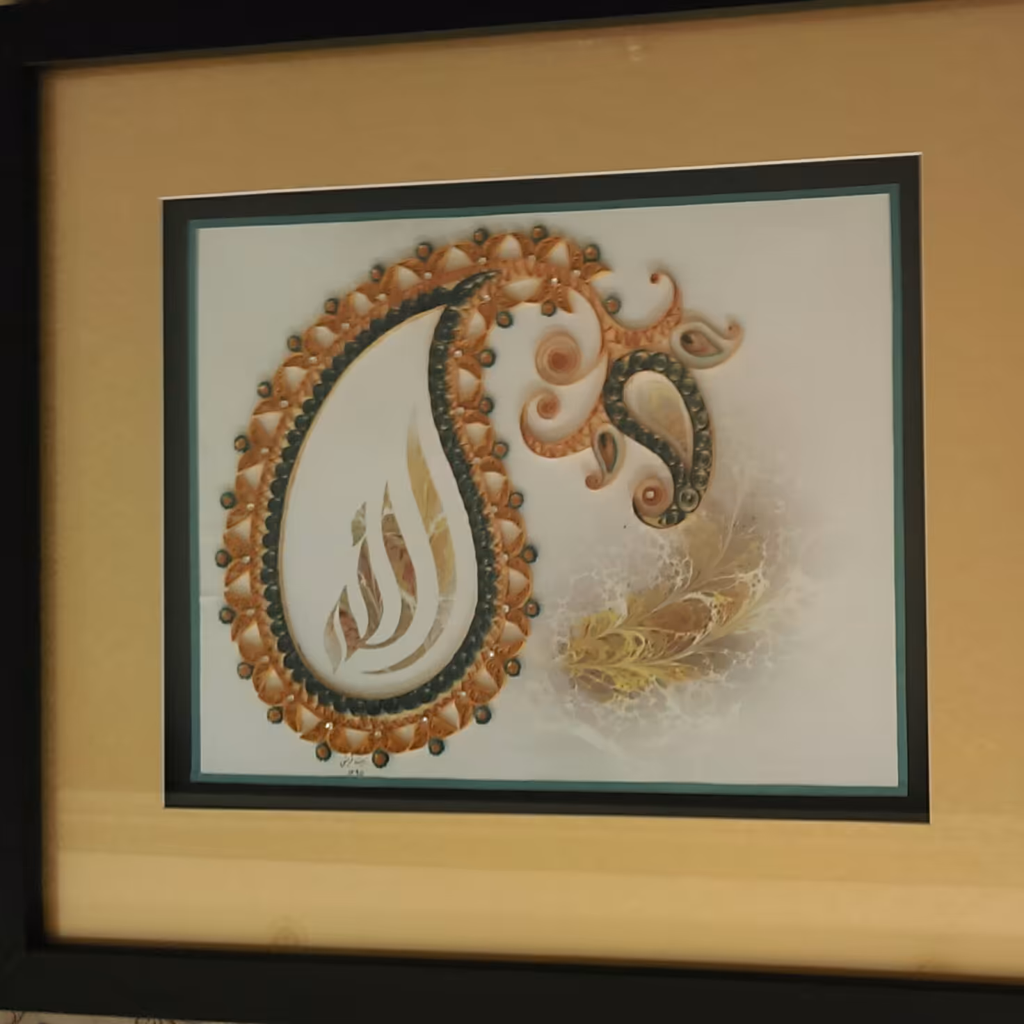 تابلو تذهیب بصورت برجسته