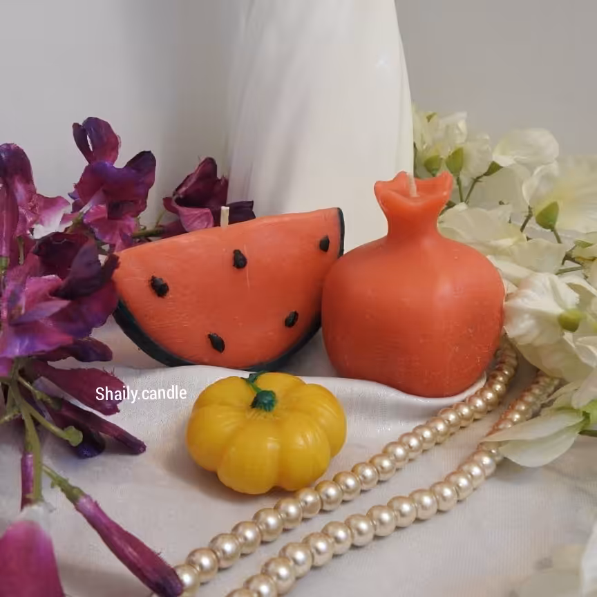 شمع انار و هندوانه ویژه شب یلدا