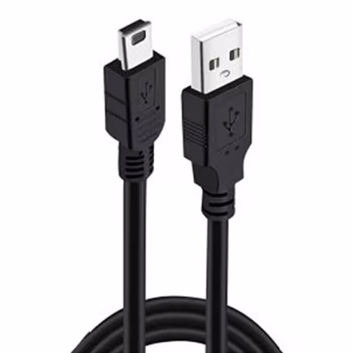 کابل 1.5 متری 5 پین ( mini USB ) شیلدار گریت