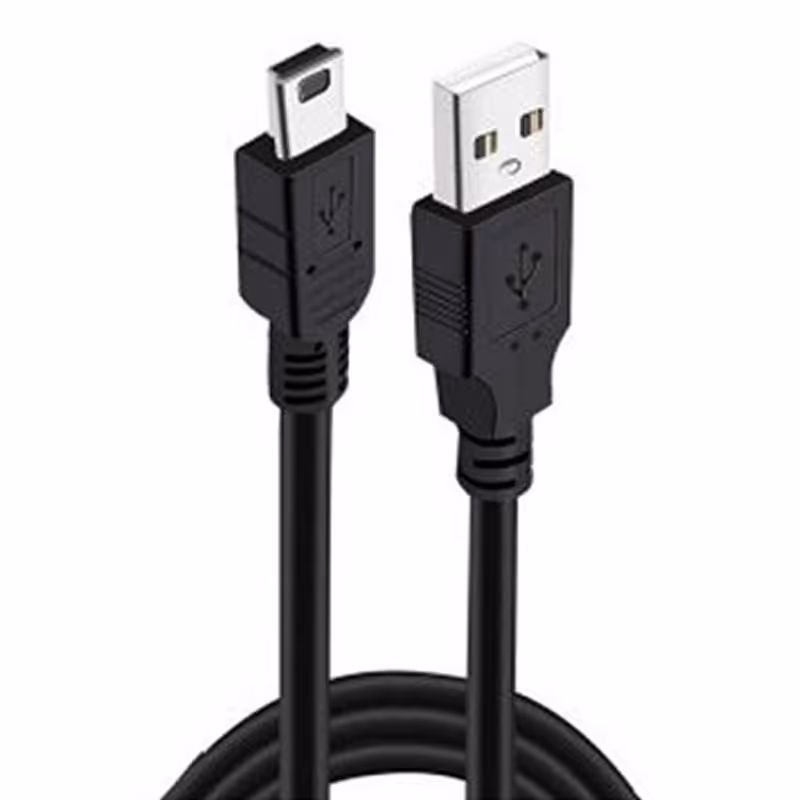 کابل 1.5 متری 5 پین ( mini USB ) شیلدار گریت