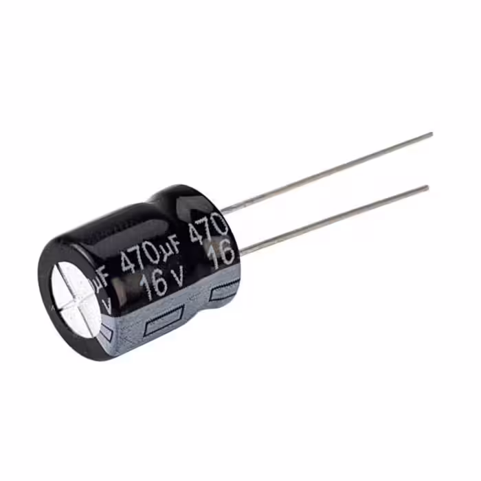 خازن الکترولیت 470 میکرو فاراد کد 616 بسته 10 عددی