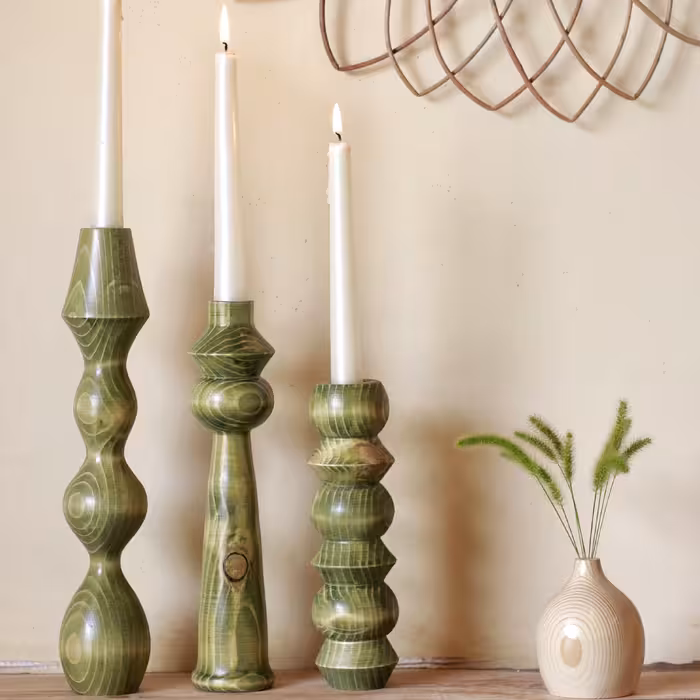 جاشمعی ست سه تایی 20و25و30قابل سفارش در ابعادو رنگ دلخواه شما سفارشی میباشد(هزینه ارسال پسکرایه)