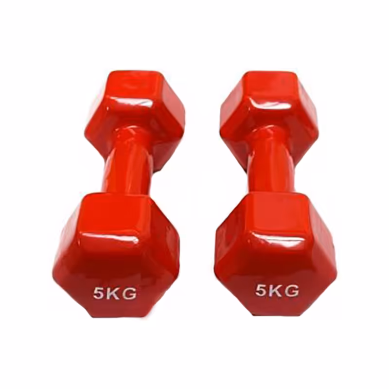 دمبل ایروبیک روکش دار 5 کیلوگرمی رکورد بسته دو عددی