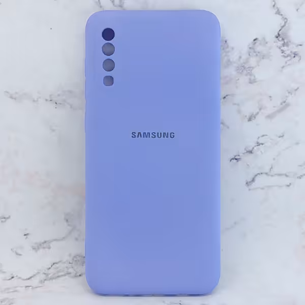 کاور سیلیکونی رنگی مدل TPN مناسب برای گوشی موبایل سامسونگ Galaxy A70 - نیلی کمرنگ