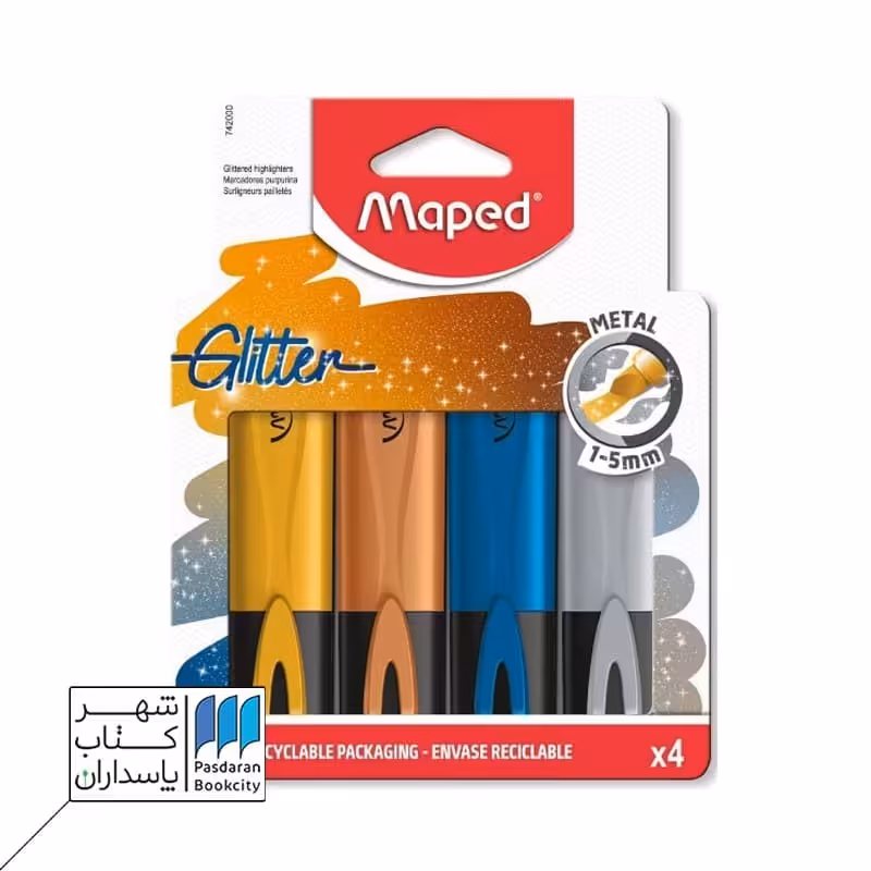هایلایتر چهارتایی براق متالیک maped