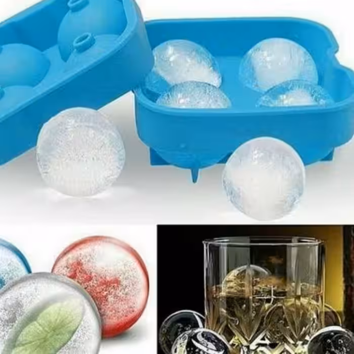 قالب یخ و ژله مدل کروی بسته های دو عددی قالب یخ توپی قالب یخ گرد در پلاسکو دهقان 