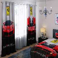 پرده 2 عددی کد 15605/1 طرح ماشین فراری(ferrari)