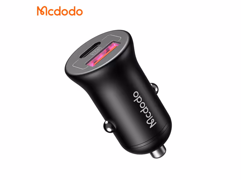 شارژر فندکی فست شارژ ماشین تایپ سی 45 وات مک دودو CC2680