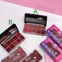 پالت رژ لب 10 رنگ vday