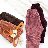 شلوار مخمل دخترانه و پسرانه جنس مخمل کبریتی سایز 1 و 2 و 3 