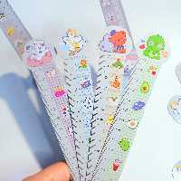 خط کش فانتزی دایناسور خرگوش خرس و اردک شابلون خط کش 15سانتی 