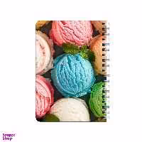 دفترچه یادداشت بامبیلیپ مدل چوبی طرح بستنی رنگی کد 1748730