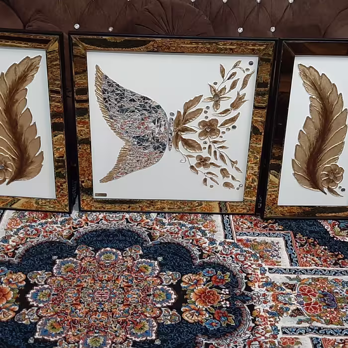 تابلو نقاشی پروانه وپر