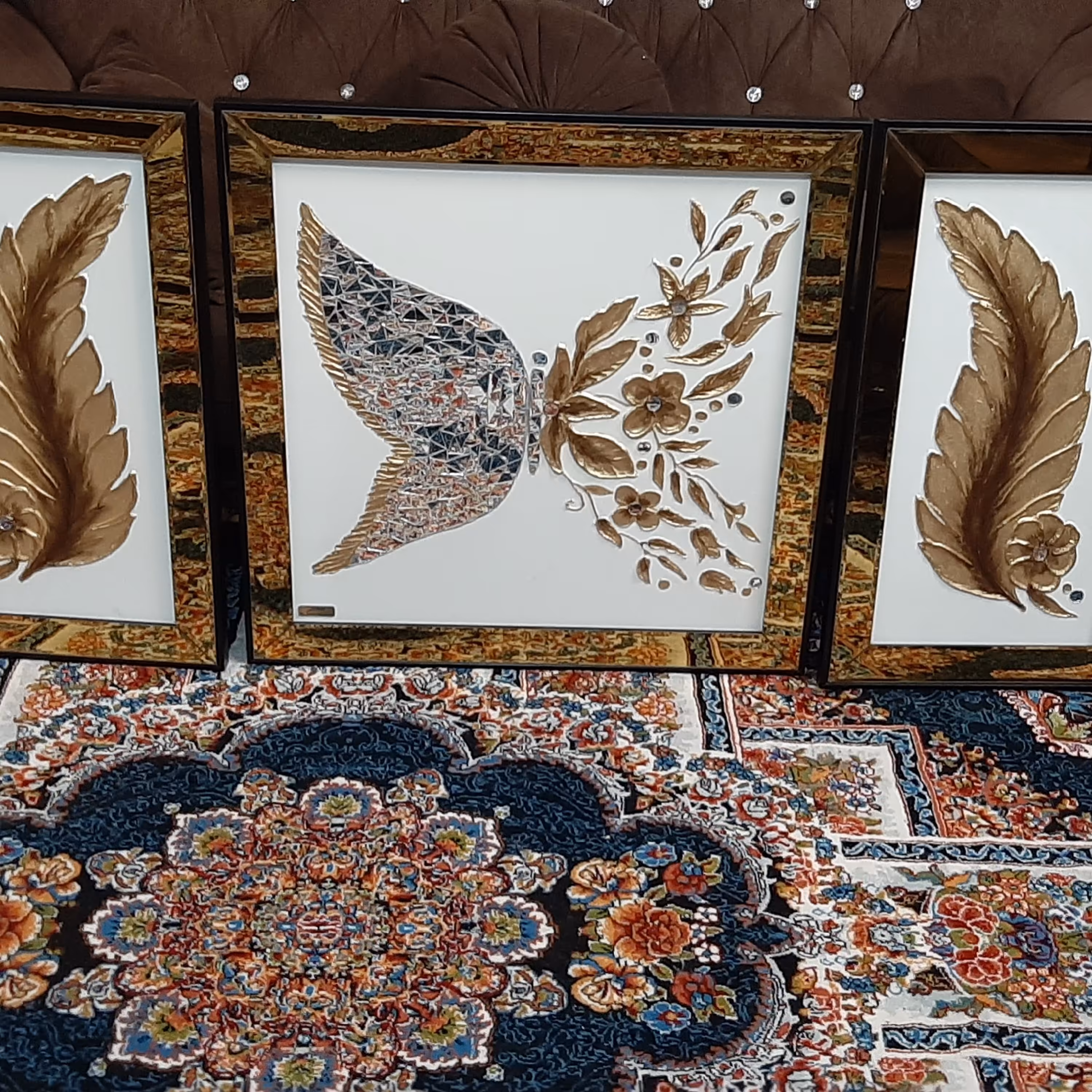 تابلو نقاشی پروانه وپر