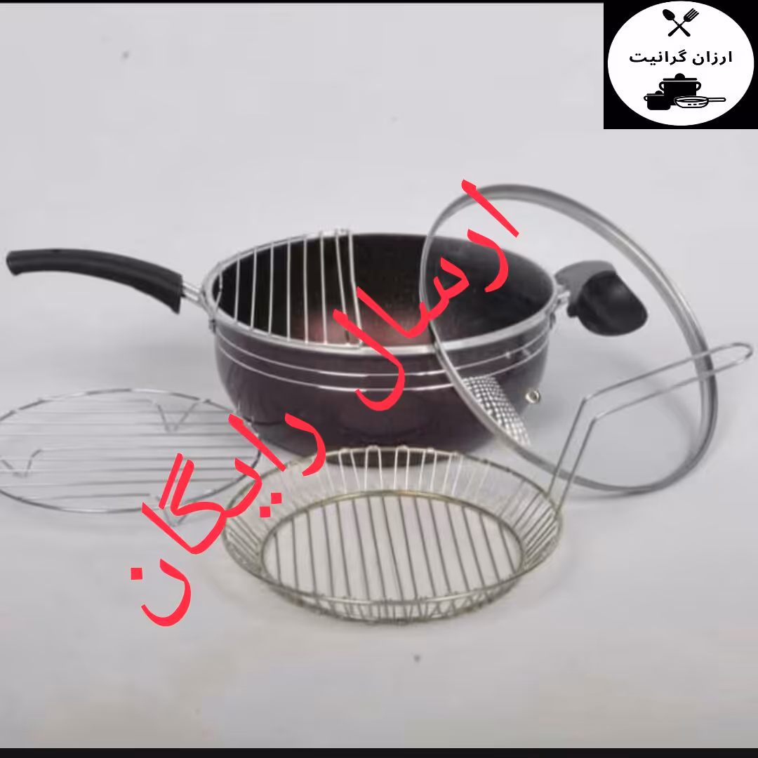 ماهیتابه وک طرح چدن5پارچه