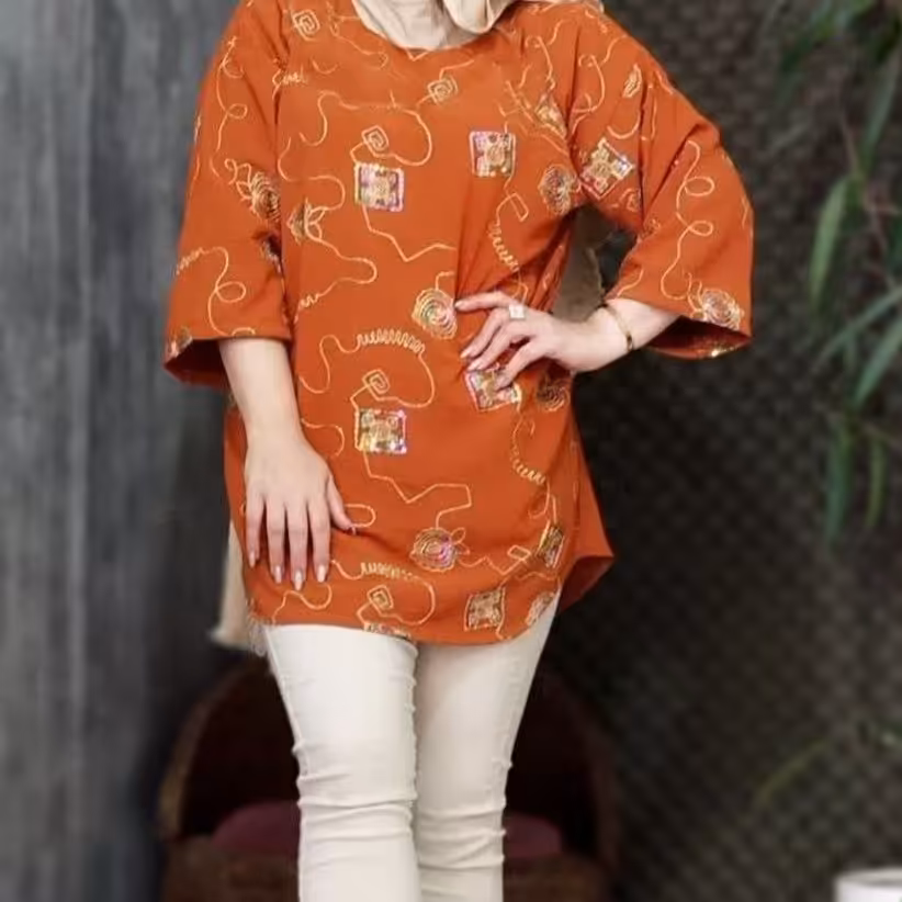 شومیز تونیک خامه دوزی ابر و بادی ارسال رایگان ن ن ن