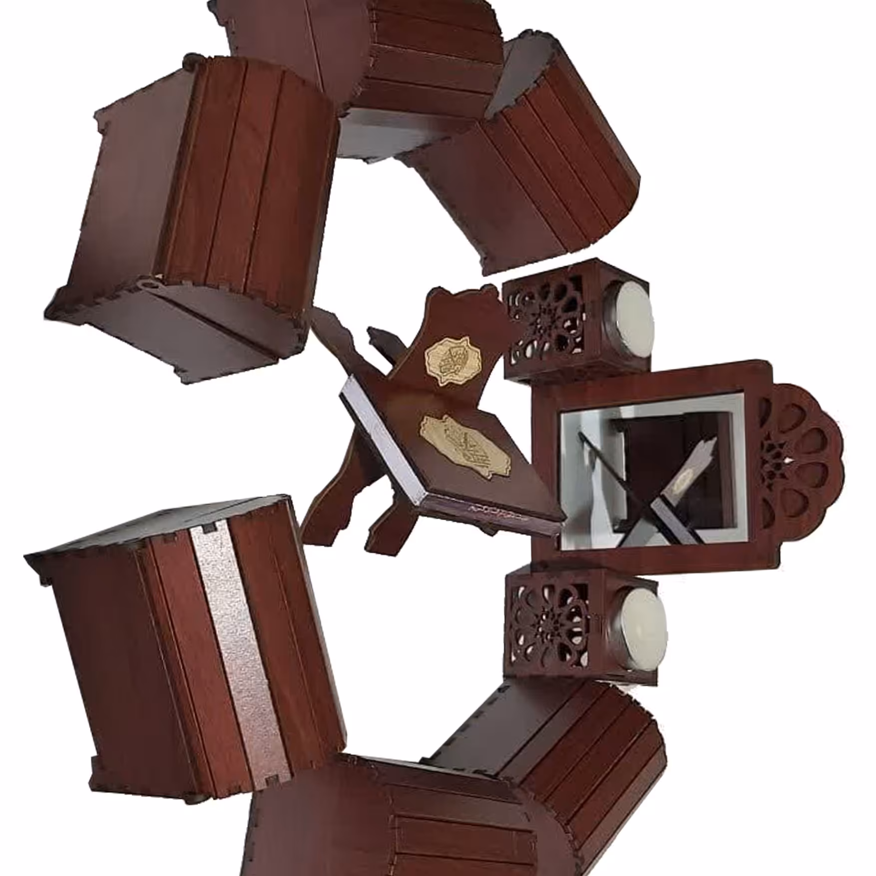 هفت سین صندوقچه ای کوچک روکش دار 13 پارچه