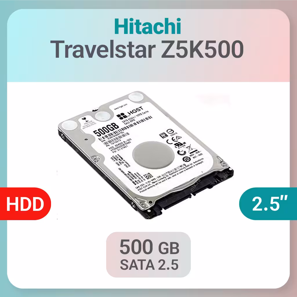 هارد استوک لپ تاپ Hitachi Travelstar Z5K500 500GB